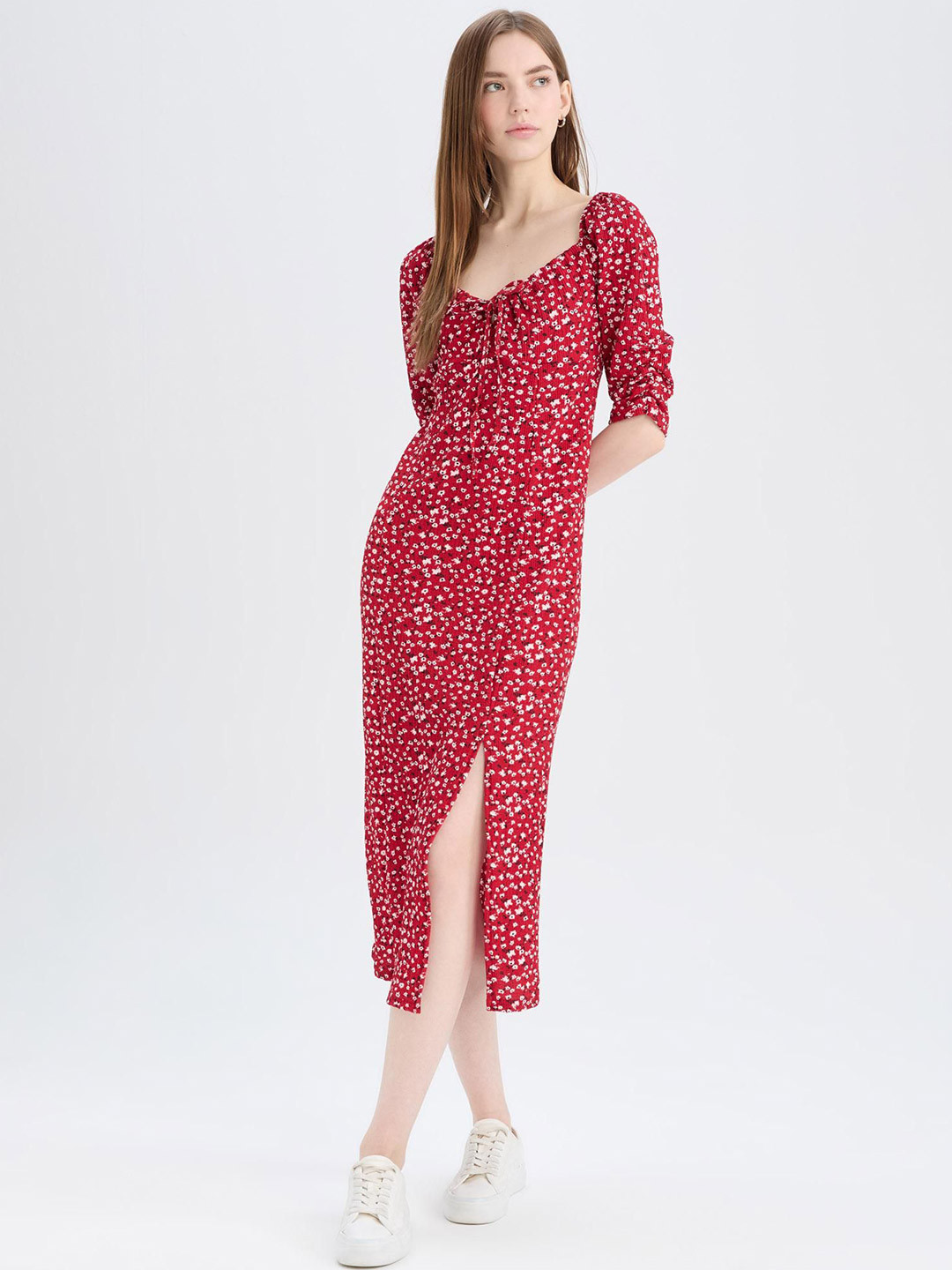 

DeFacto Animal Print Bodycon Dress, Na