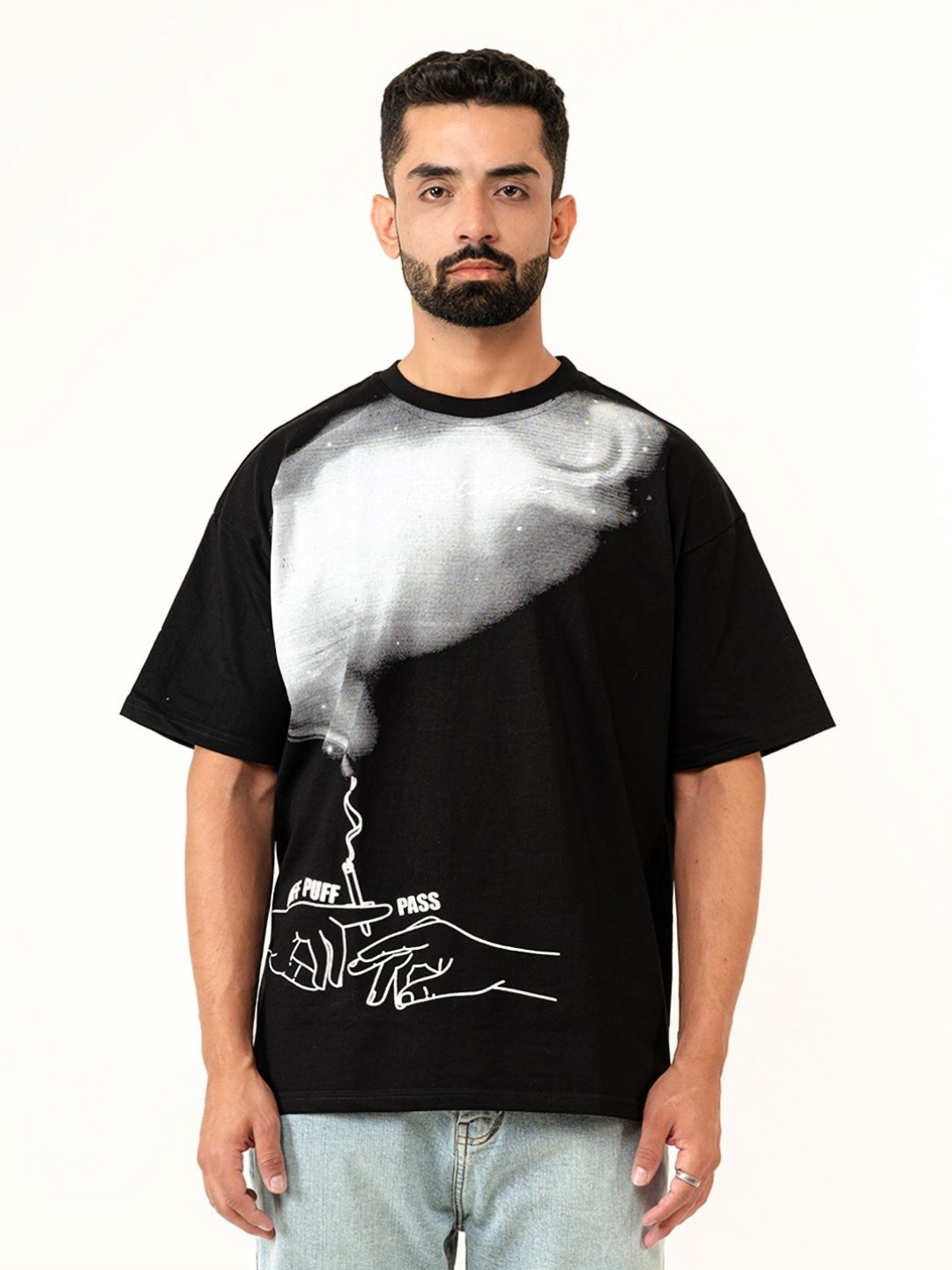

Tistabene Men Printed T-shirt, Black