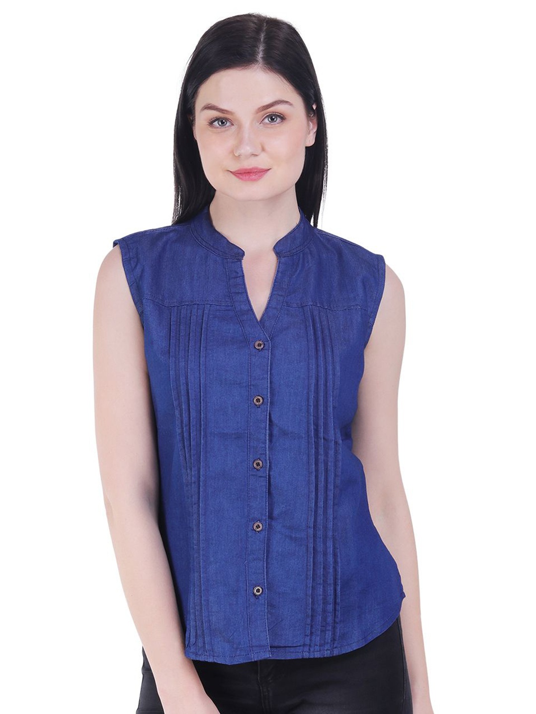 

GIRLS WITH WINGS Women Opaque Casual Shirt, Blue