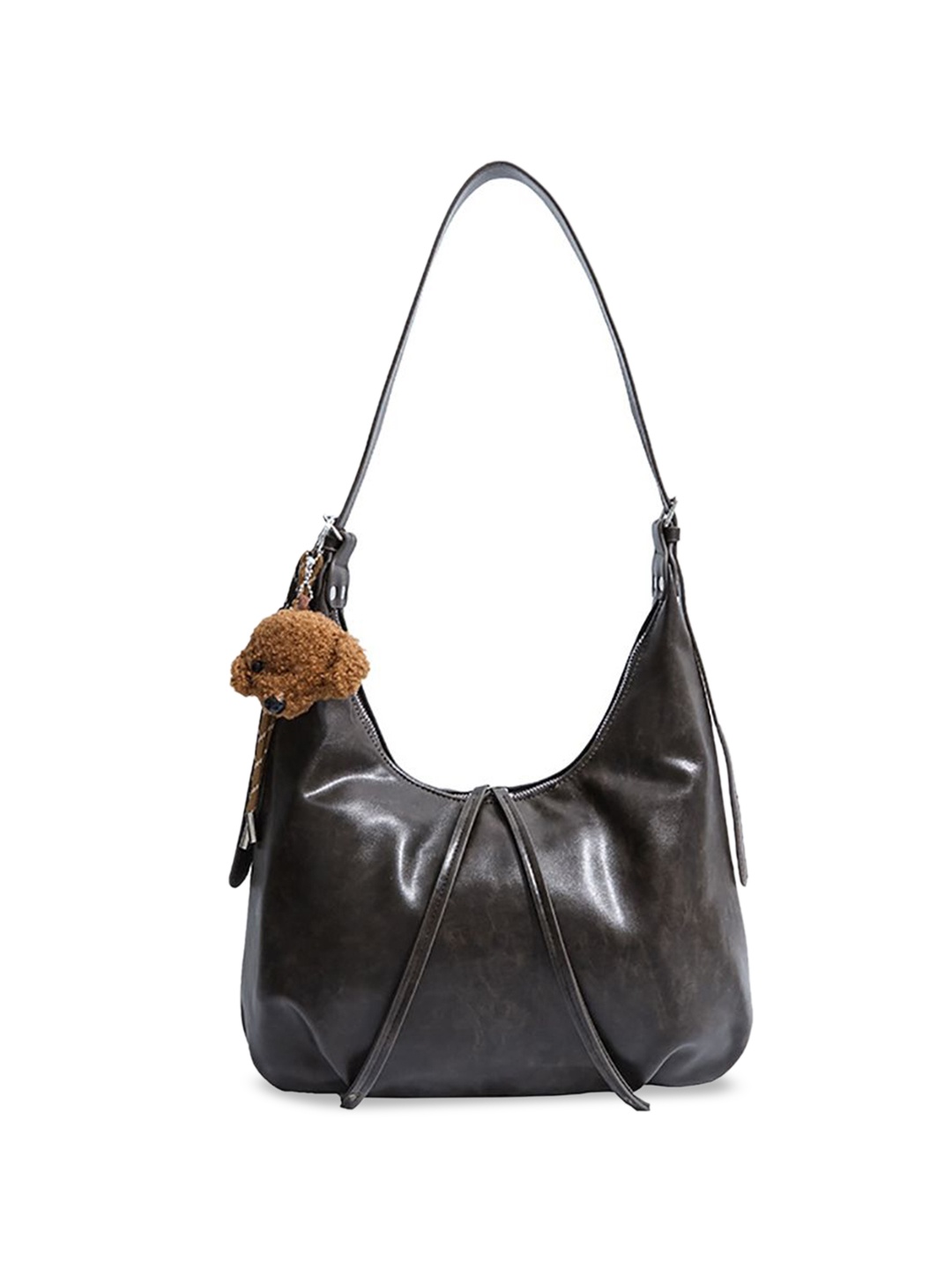 

StyleCast x Revolte PU Bucket Shoulder Bag, Coffee brown