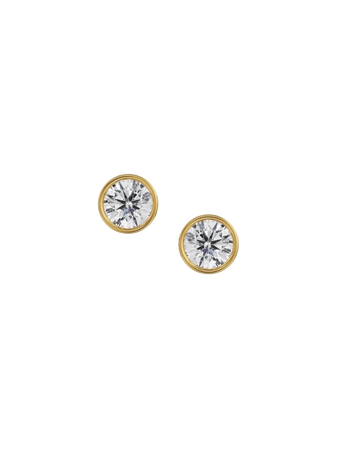 

Emori 0.5 CT Classic Bezel Solitaire Studs, Yellow