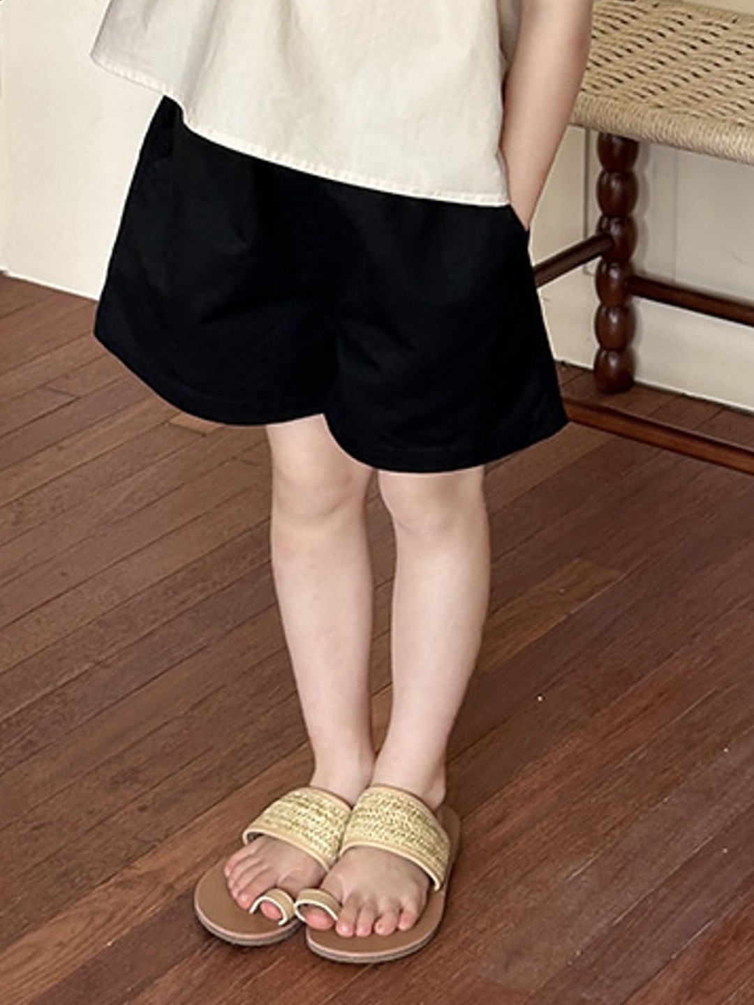 

LULU & SKY Girls High-Rise Shorts, Black