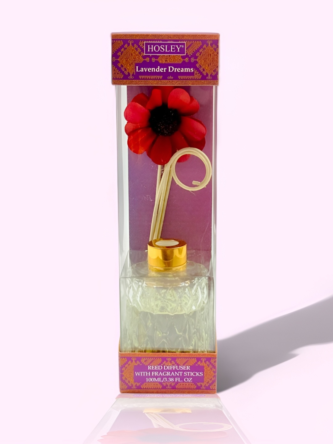 

HOSLEY Purple Lavender Aroma Oil Diffuser100ml