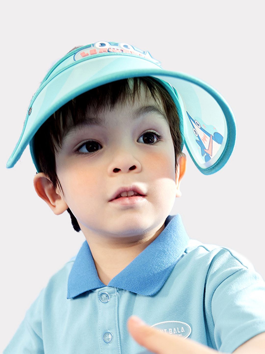 

Little Surprise Box LLP Unisex Kids Printed Visor Cap, Teal