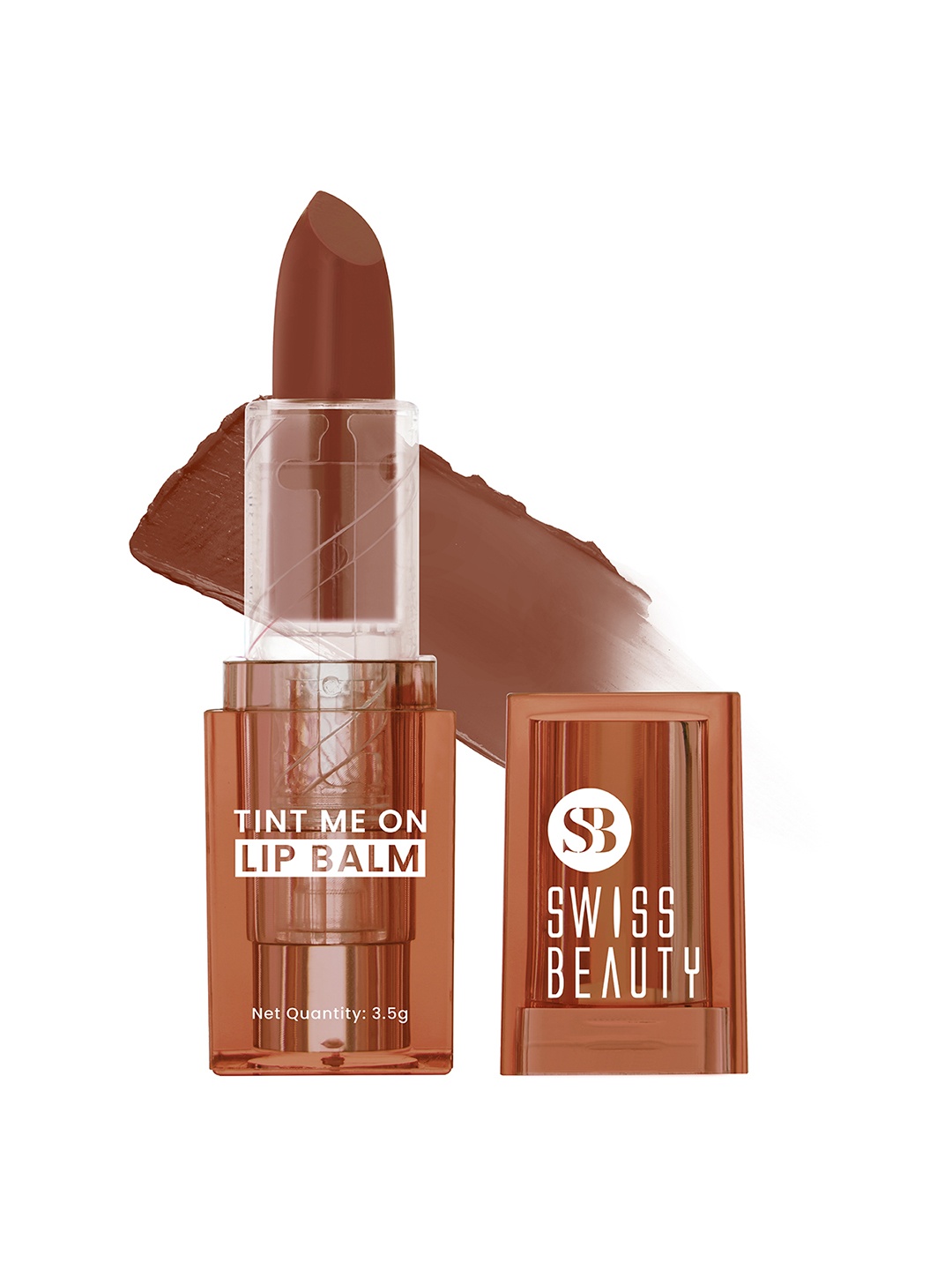 

SWISS BEAUTY Tint Me On Lip Balm with Cocoa Butter 3.5 g - Mauve Muffin, Brown