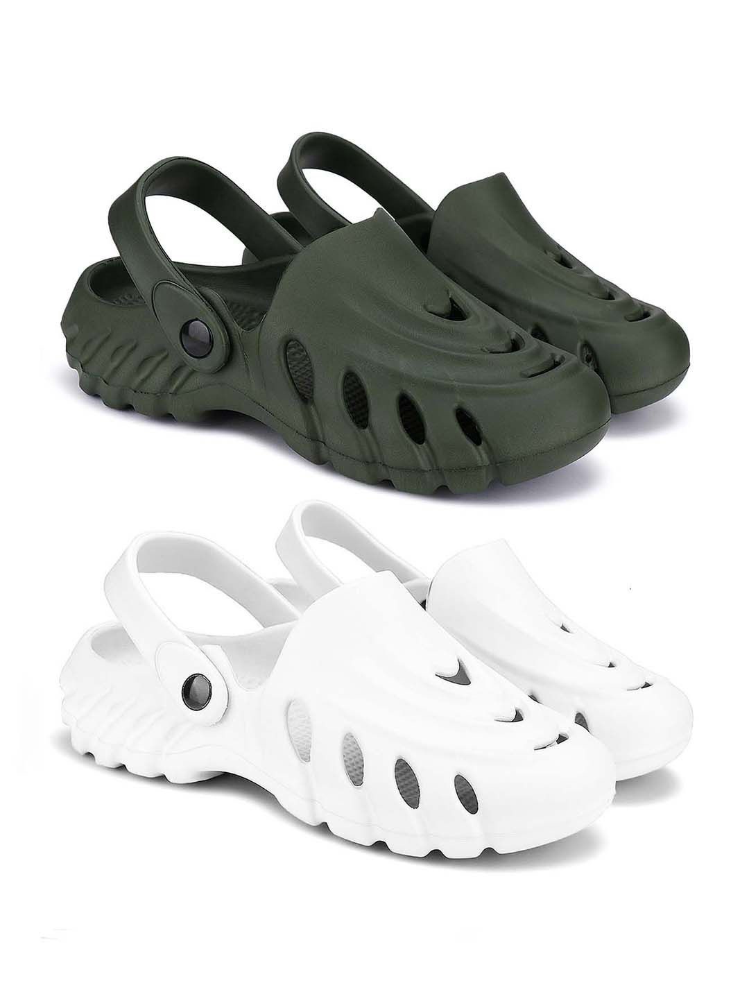 

BERSACHE Men Clogs, Green