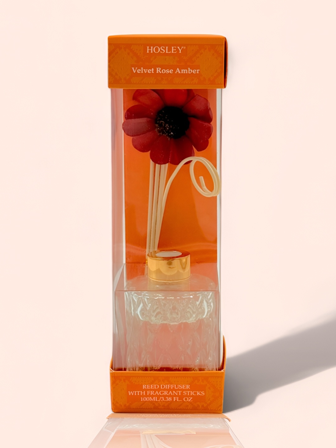 

HOSLEY Orange Velvet Rose Amber Aroma Oil Diffuser100ml