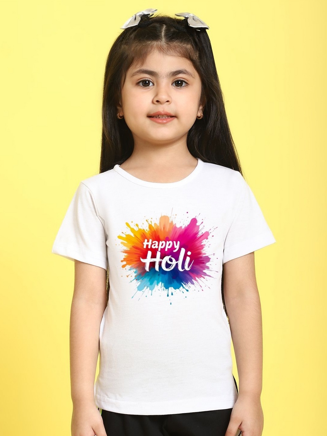 

MINI & MING Girls Cut Outs T-shirt, White