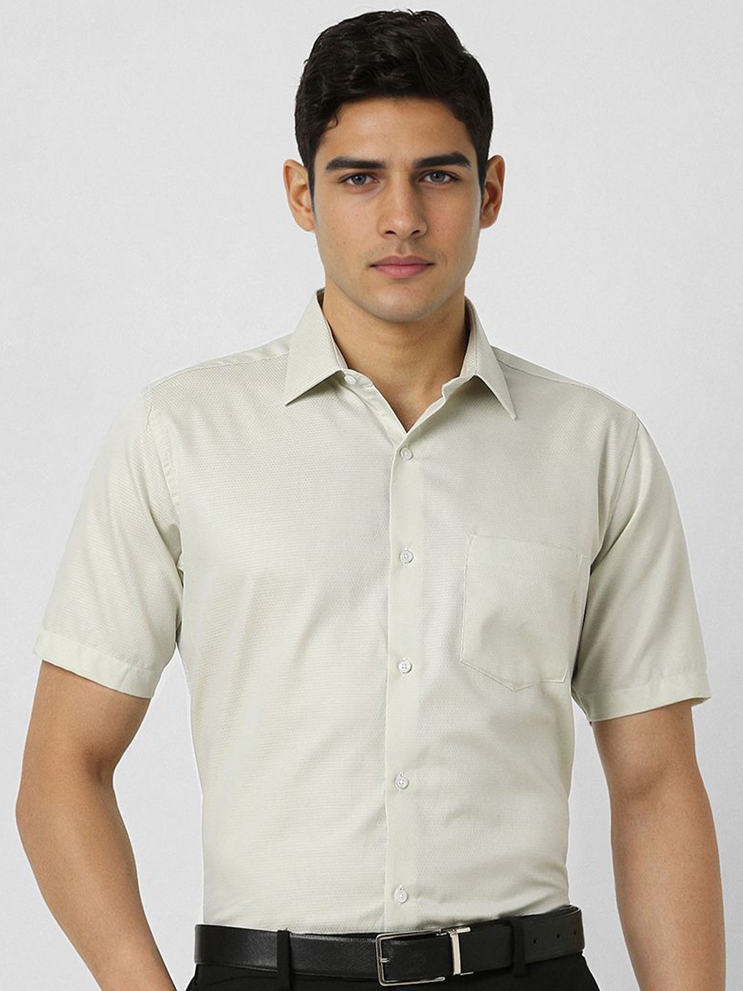 

Van Heusen Men Opaque Formal Shirt, Grey