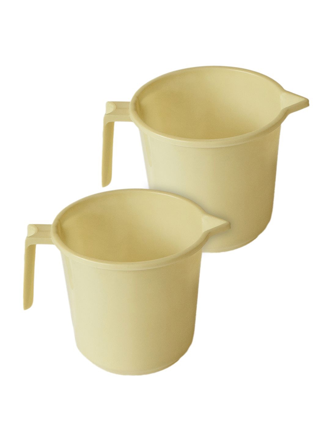 

Kuber Industries Cream-Coloured 2 piece Solid Plastic Bath Accessories Set