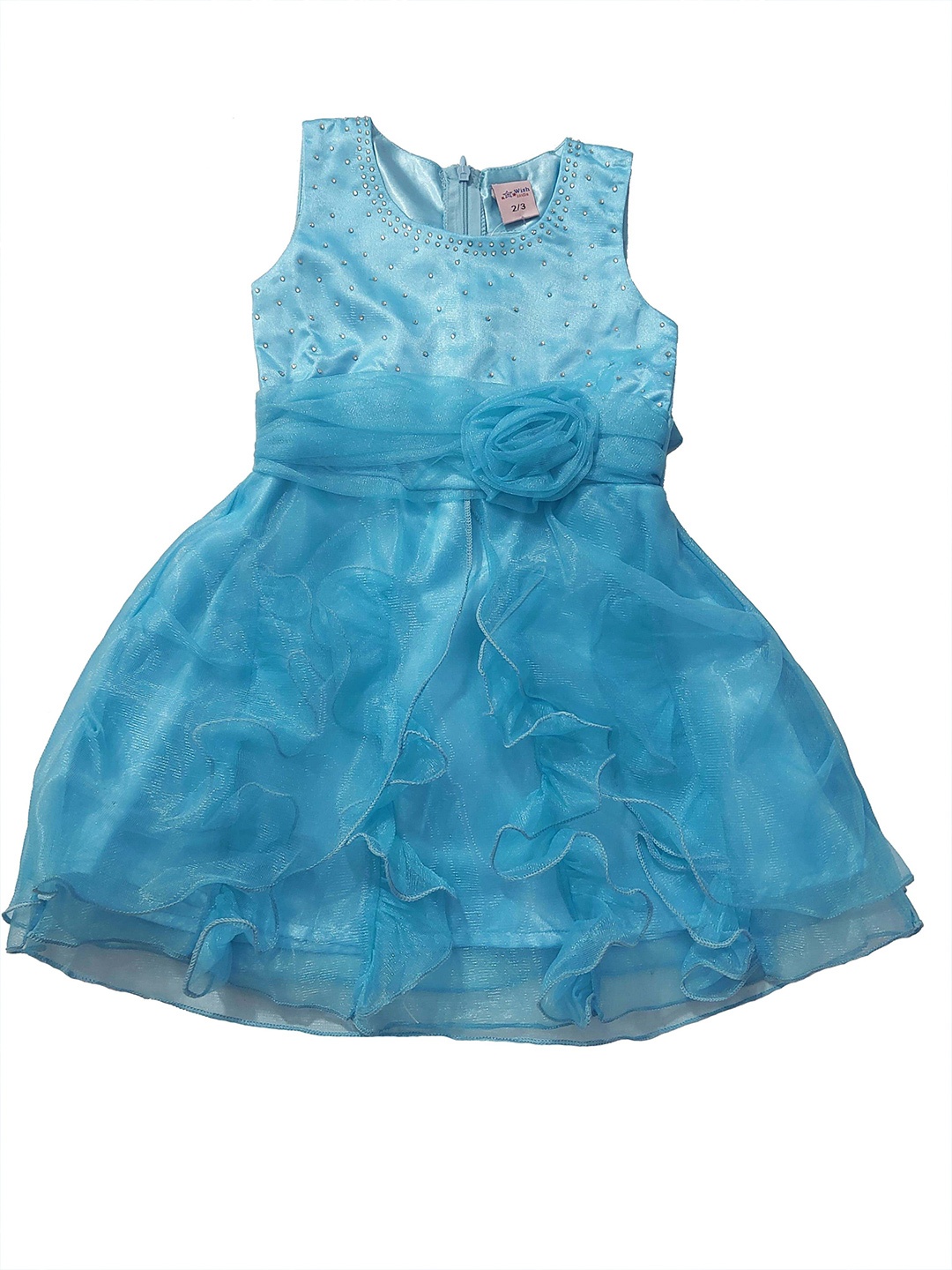 

Wow Princess Net A-Line Dress, Turquoise blue