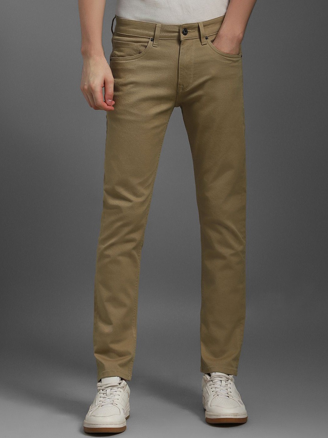 

Louis Philippe Jeans Men Slim Fit Jeans, Khaki