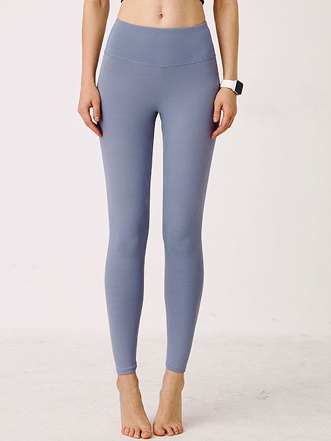 

HRX High Rise Ankle Length Yoga Tights, Blue