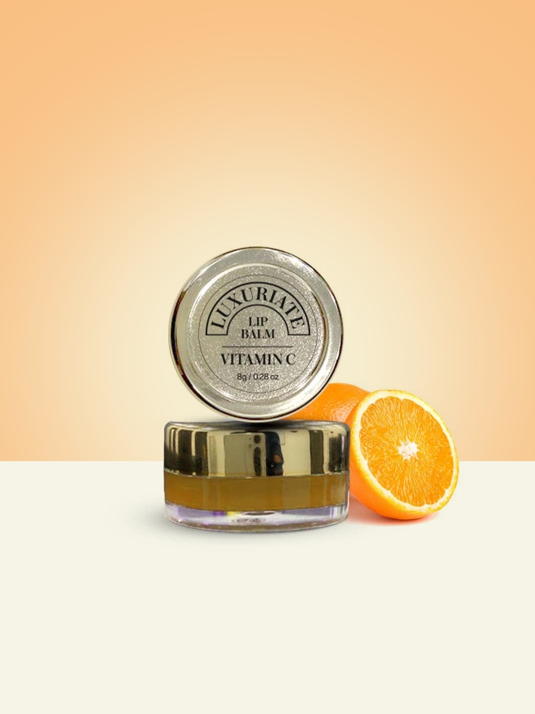 

LUXURIATE Vitamin C Lip Balm with Almond Oil & Jojoba Oil - 8g, Orange