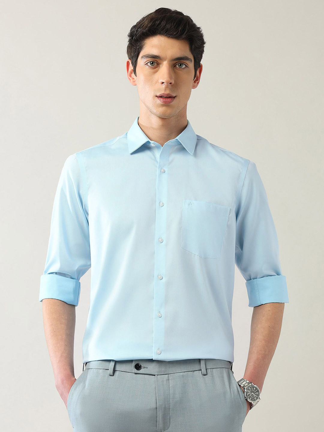 

Arrow Men Classic Opaque Formal Shirt, Blue