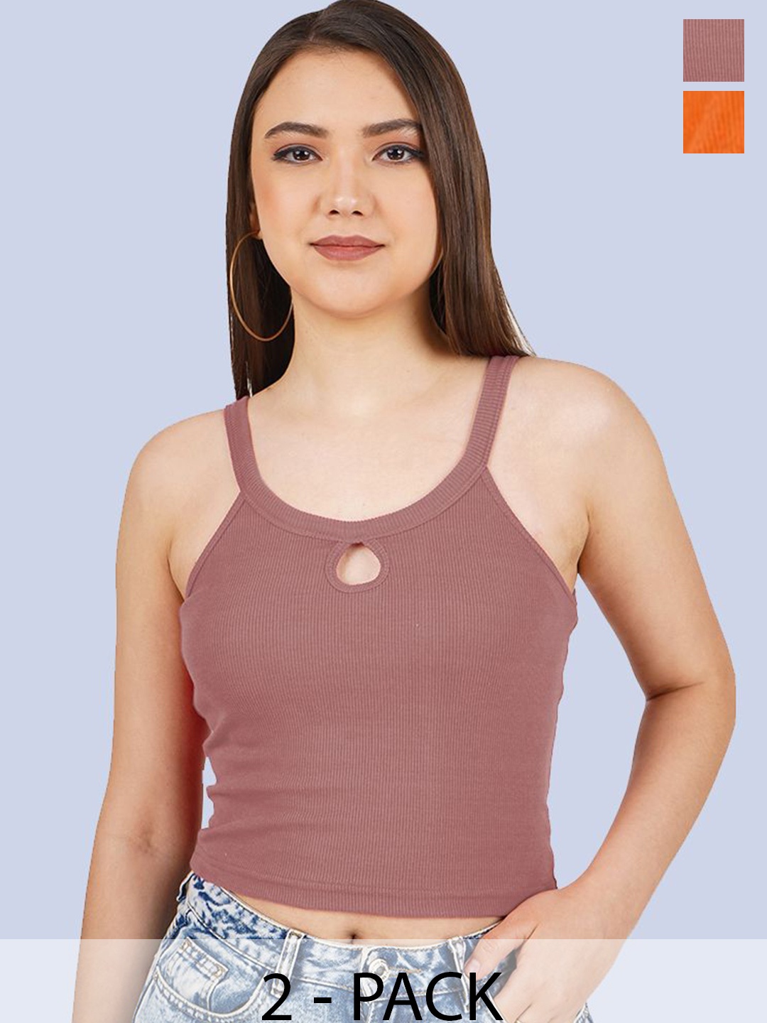 

Mast & Harbour Cotton Crop Top, Multi