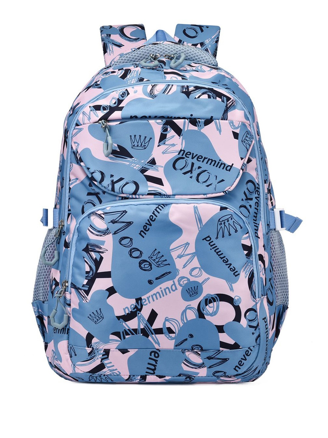 

Tinytot Women Typography Backpack, Turquoise blue