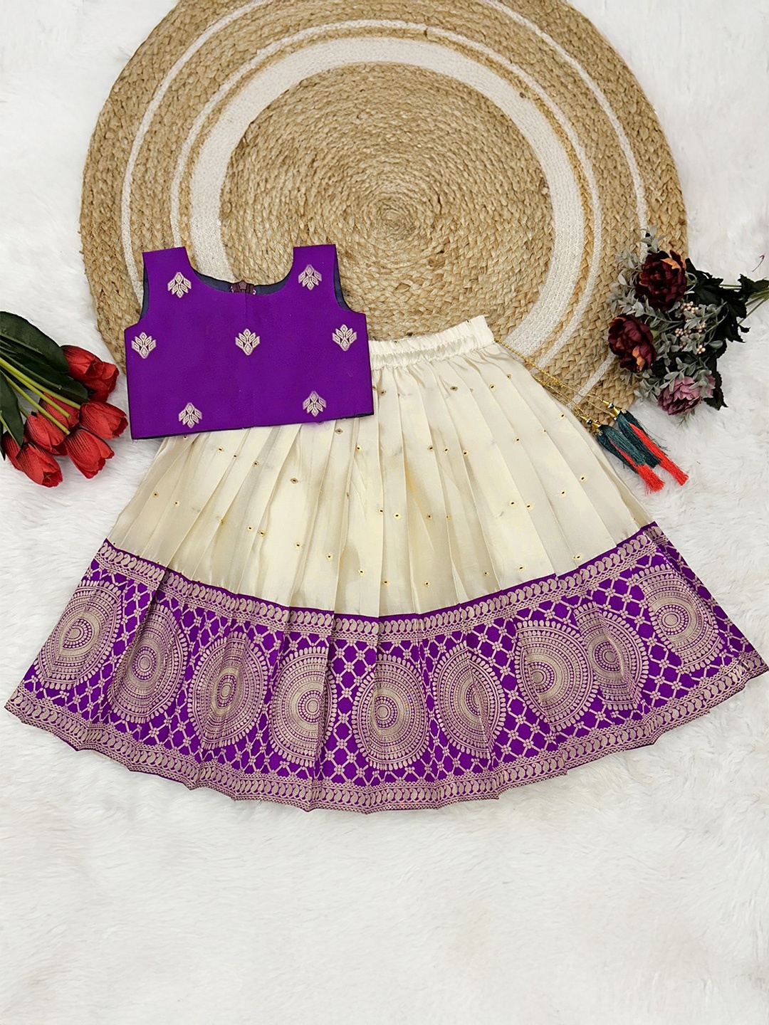 

FELIZ THE DESIGNER STUDIO Girls Ready to Wear Lehenga &, Purple