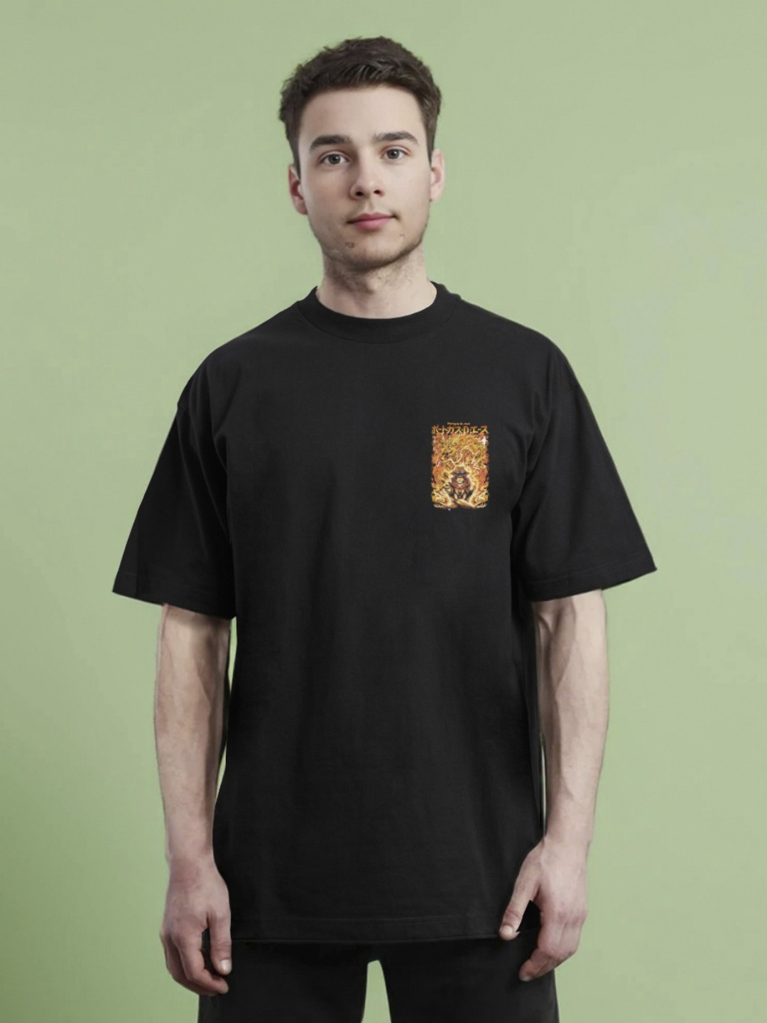 

Moda Rapido Men Printed T-shirt, Black