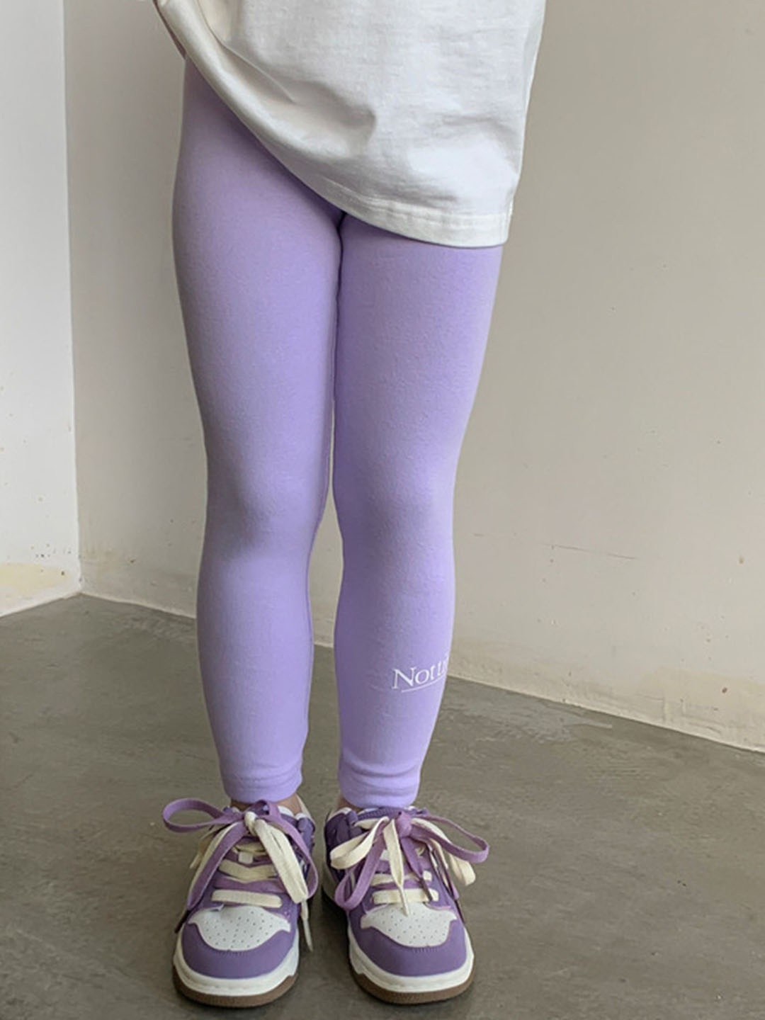 

LULU & SKY Girls Mid-Rise Ankle-Length Leggings, Purple