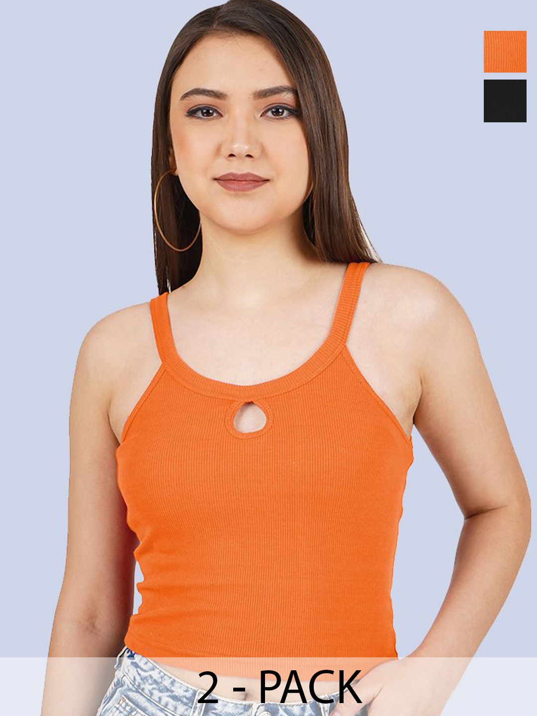 

Mast & Harbour Cotton Crop Top, Multi