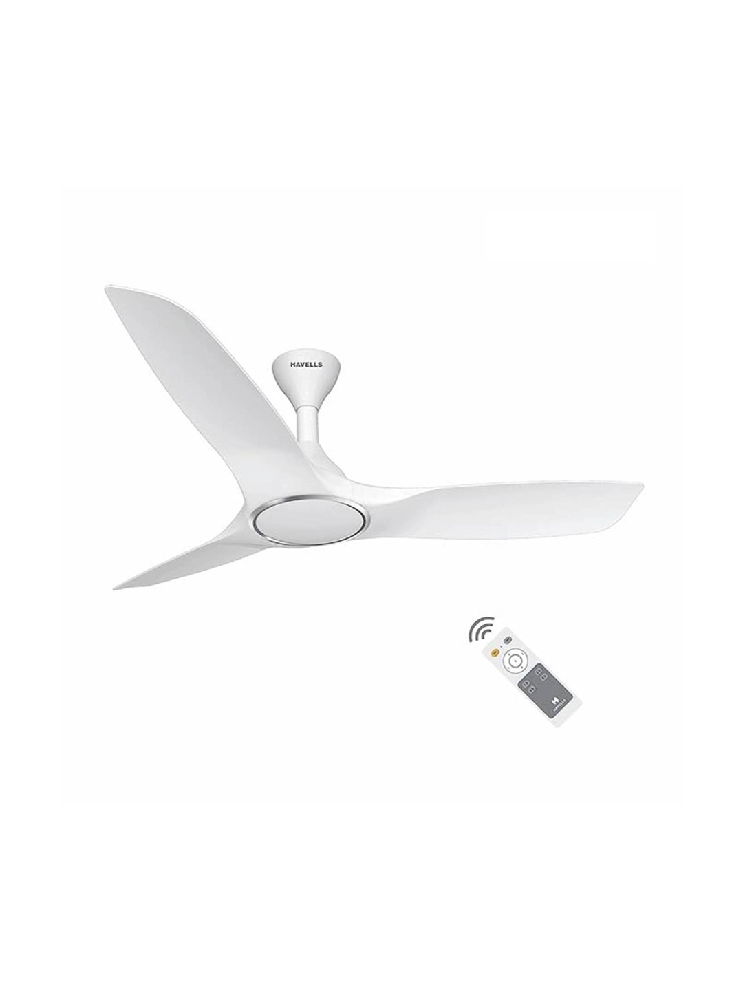 

Havells Stealth Air BLDC Pearl-White 1200 mm Remote Controlled 3 Blades Ceiling Fan