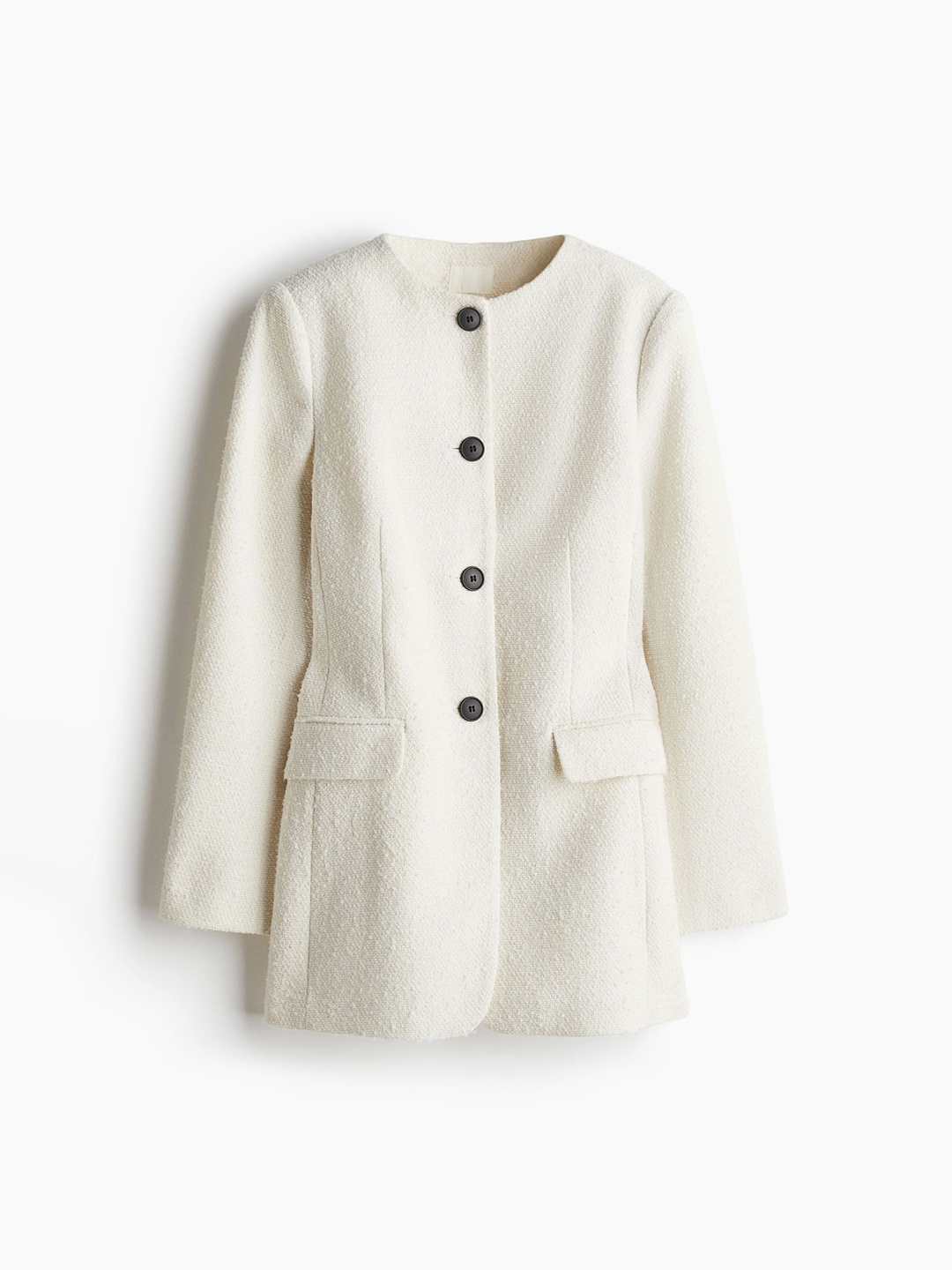 

H&M Fitted Jacket, White