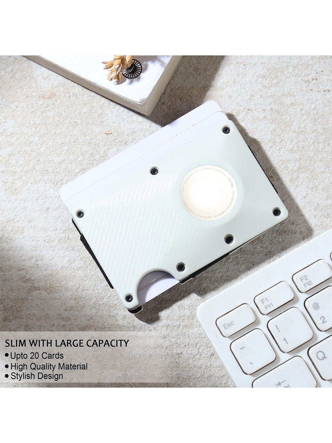 

JND Men Card Holder, White