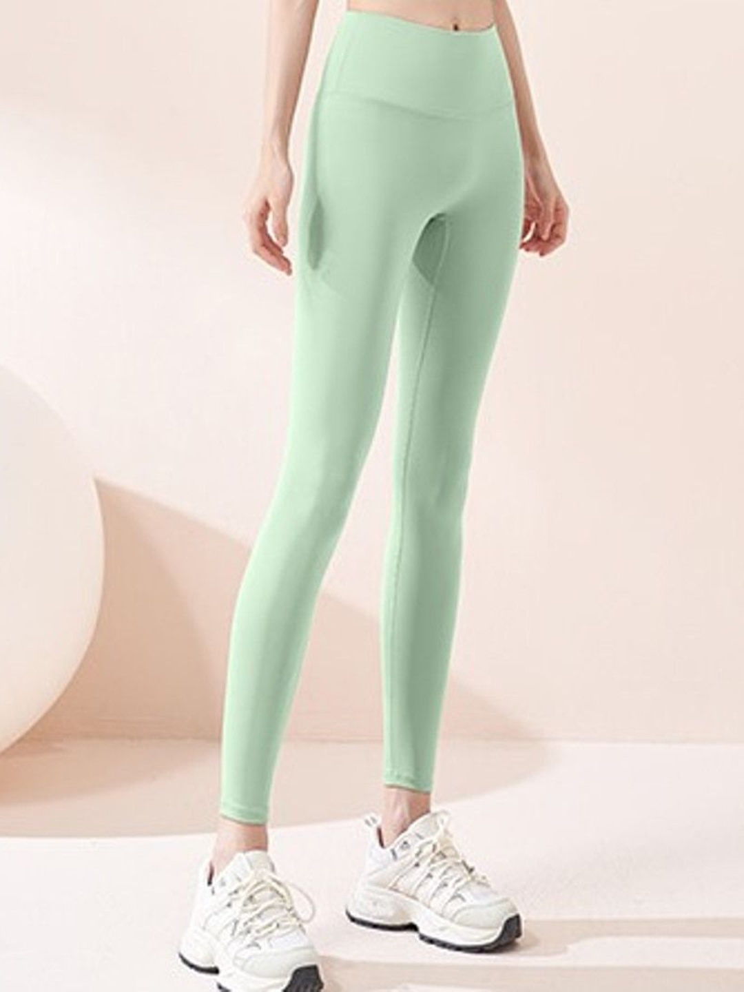 

HRX High Rise Ankle Length Yoga Tights, Green