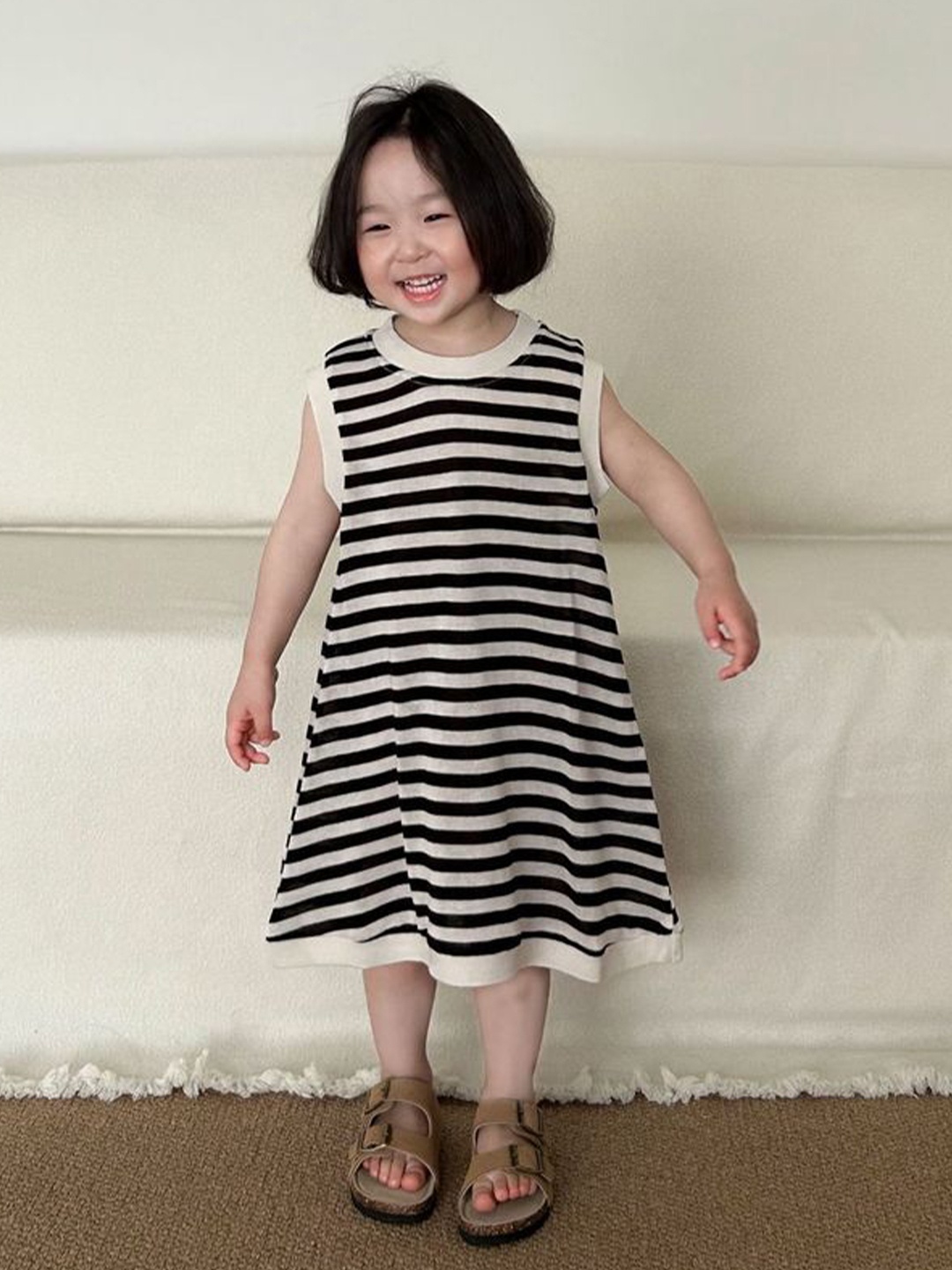 

LULU & SKY Striped A-Line Midi Dress, Multi