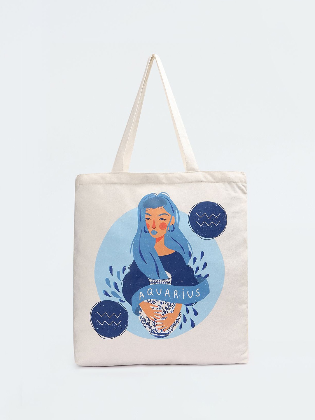 

max Embellished Oversized Shopper Tote Bag with Applique, Blue