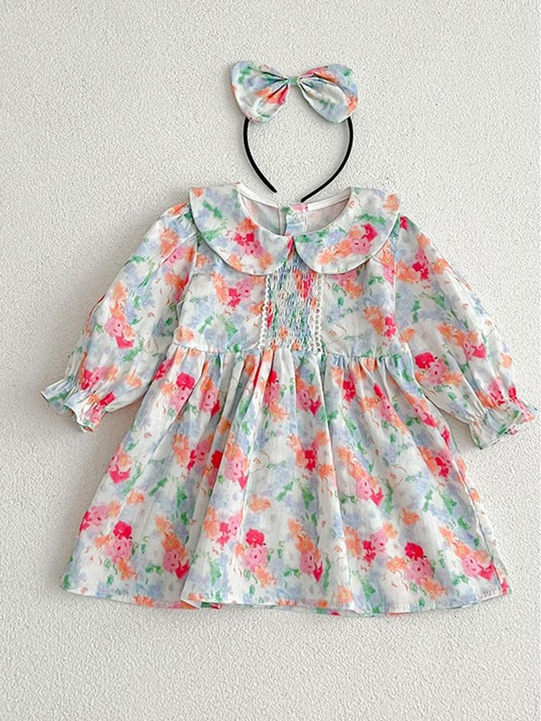 

LULU & SKY Floral Print A-Line Mini Dress, Multi