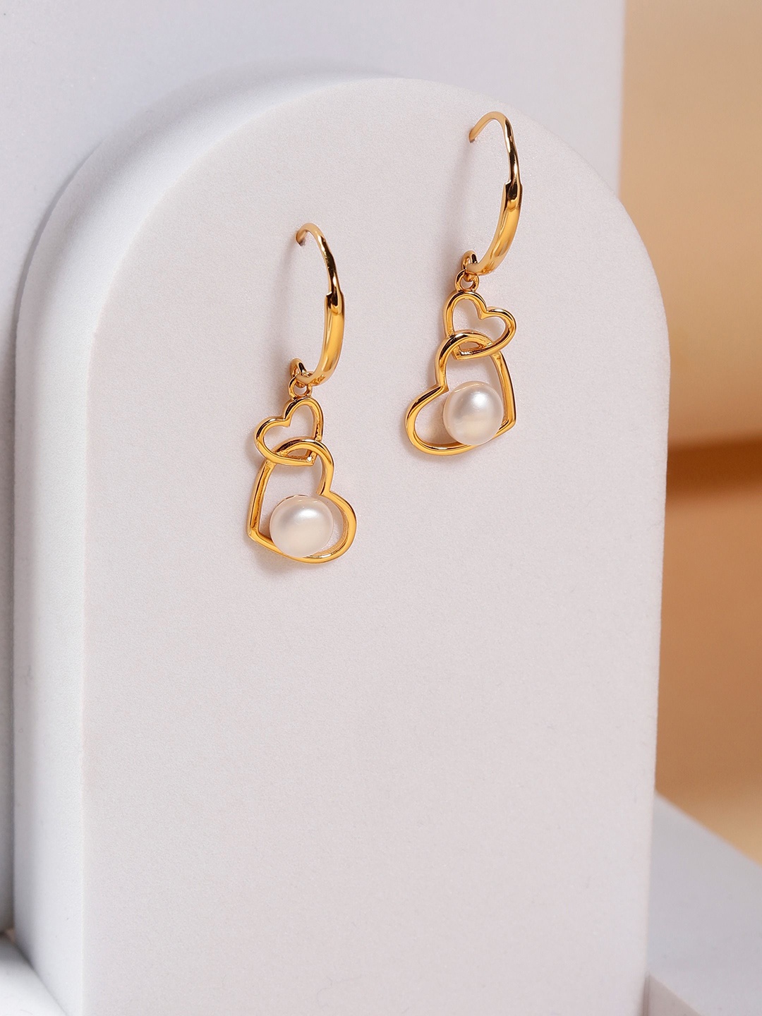 

DIAVO Contemporary Drop Earrings, Gold