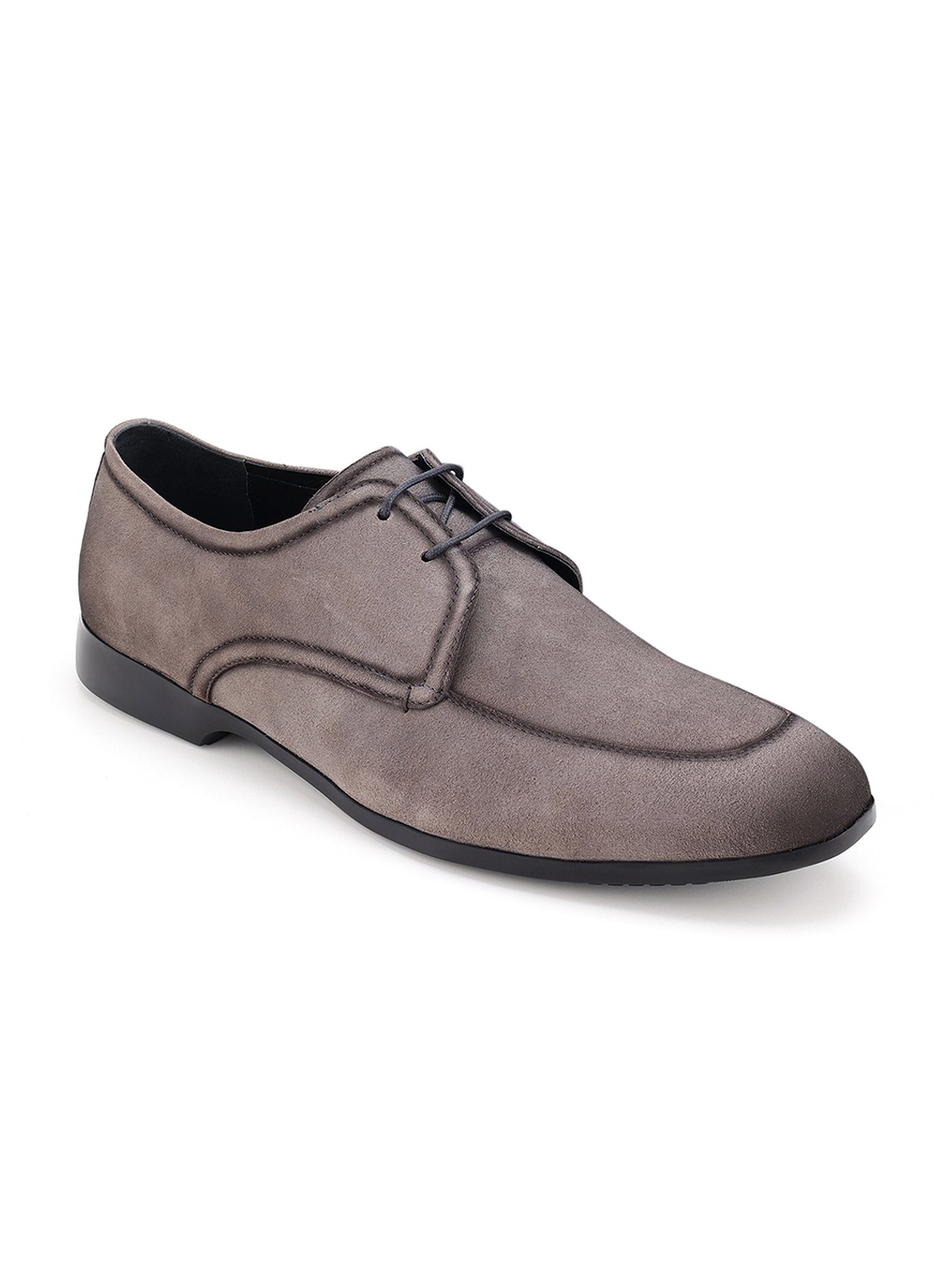 

Egle Men Leather Formal Derbys, Grey