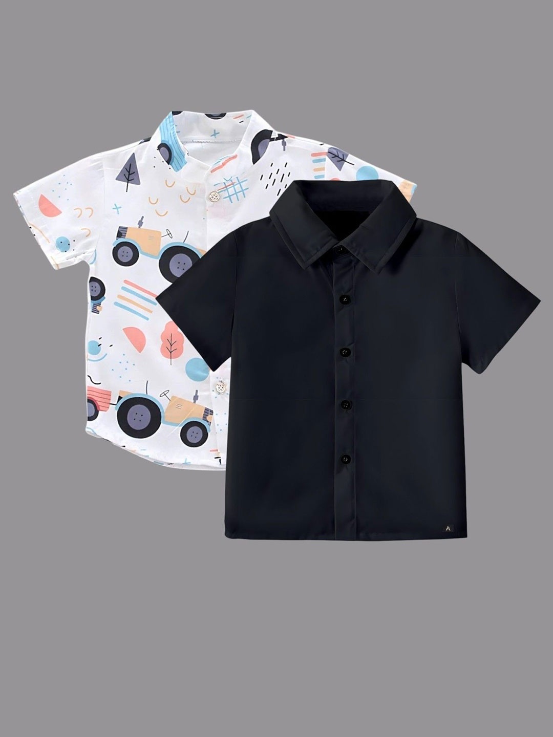 

BAESD Boys Classic Opaque Formal Shirt, Black