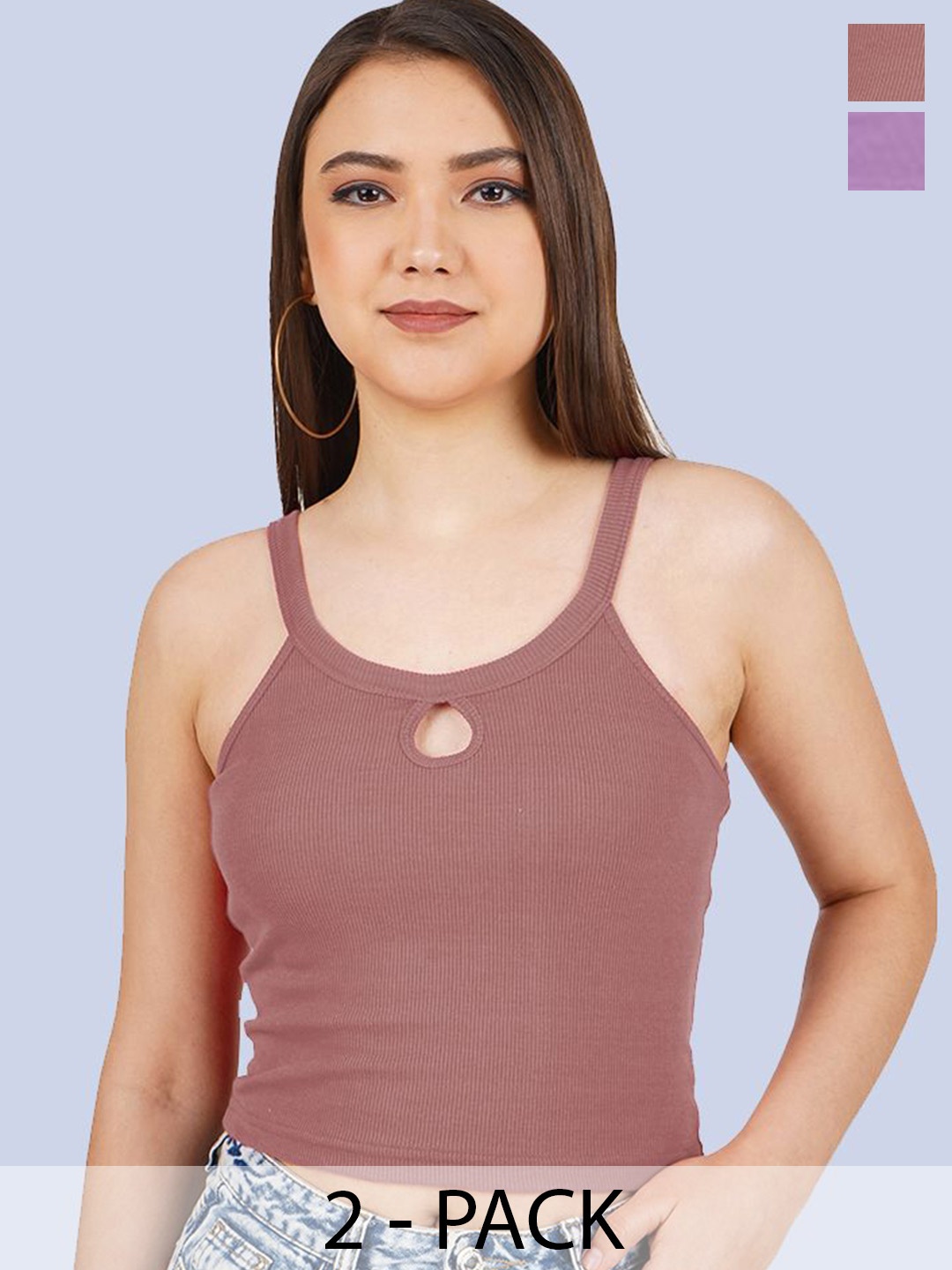 

Mast & Harbour Cotton Crop Top, Multi