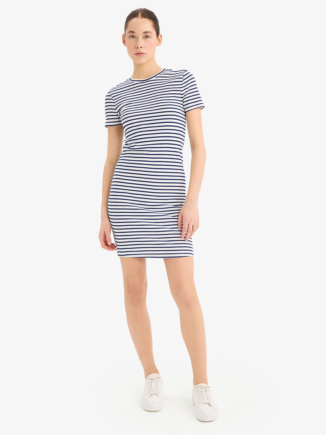

DeFacto Striped T-shirt Dress, Na