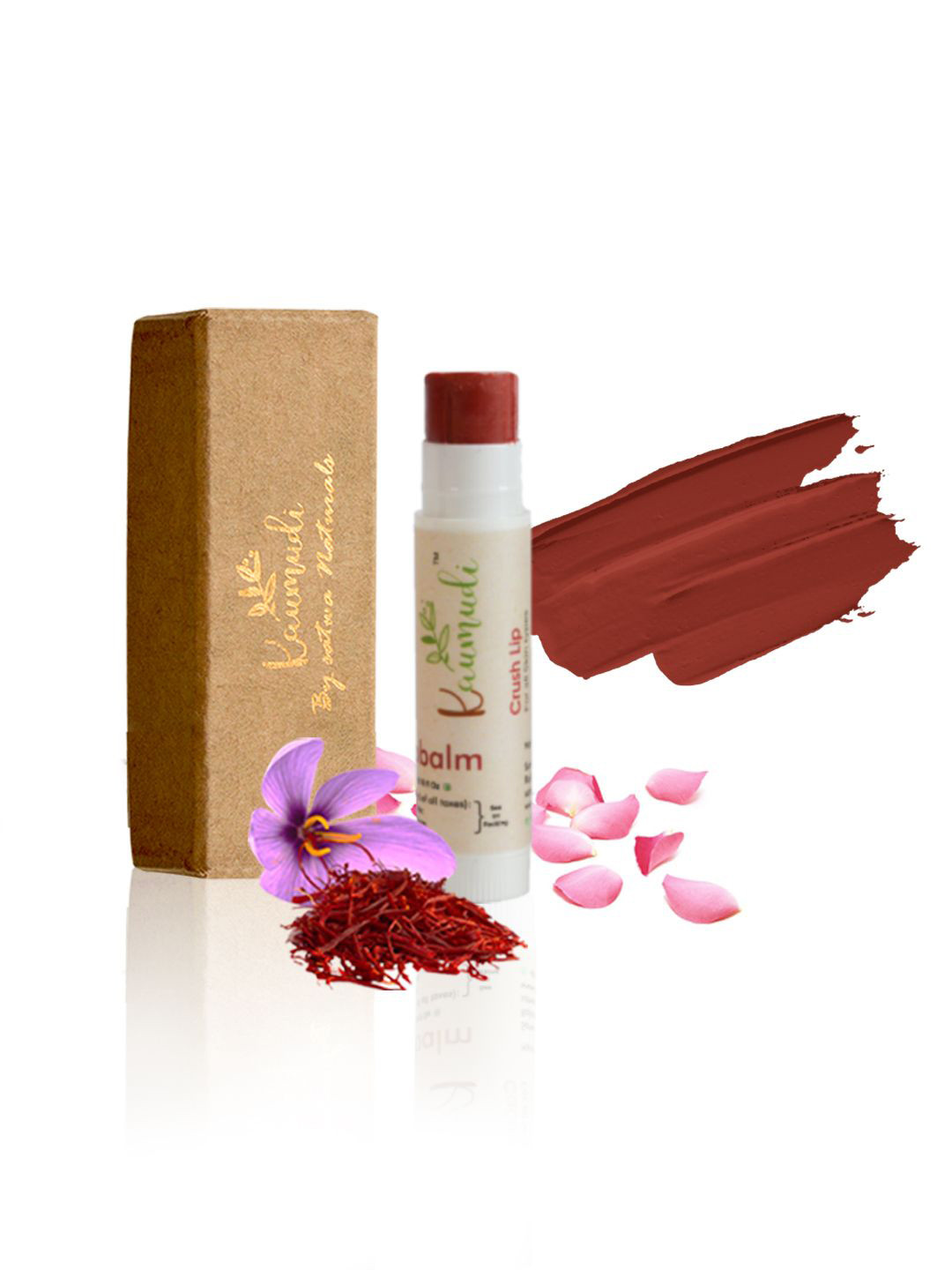 

kaumudi Handmade 3 in1 Lip Balm with Shea Butter 4.5 g - Crush Lip, Maroon