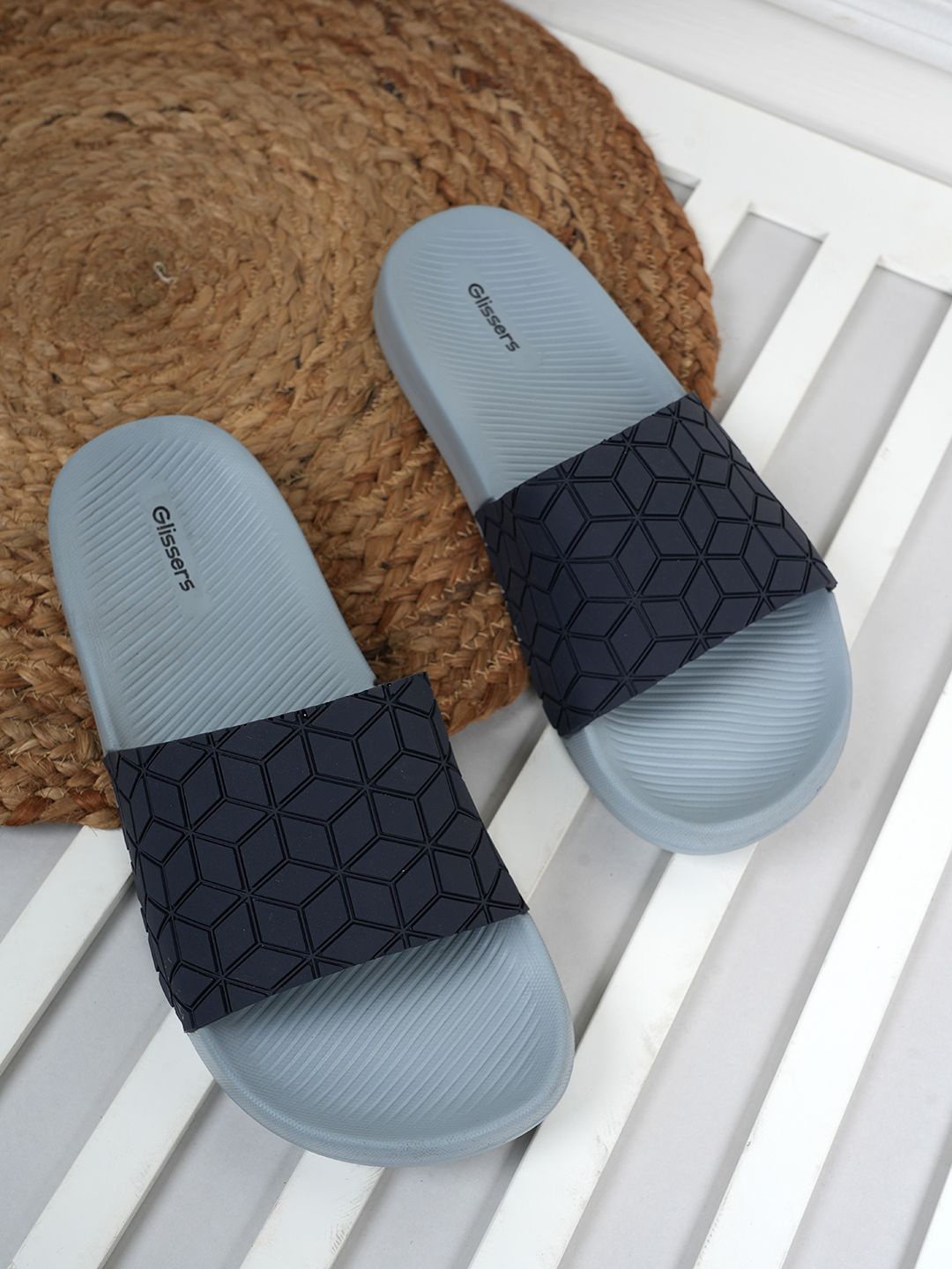 

GLISSERS Men Sliders, Grey