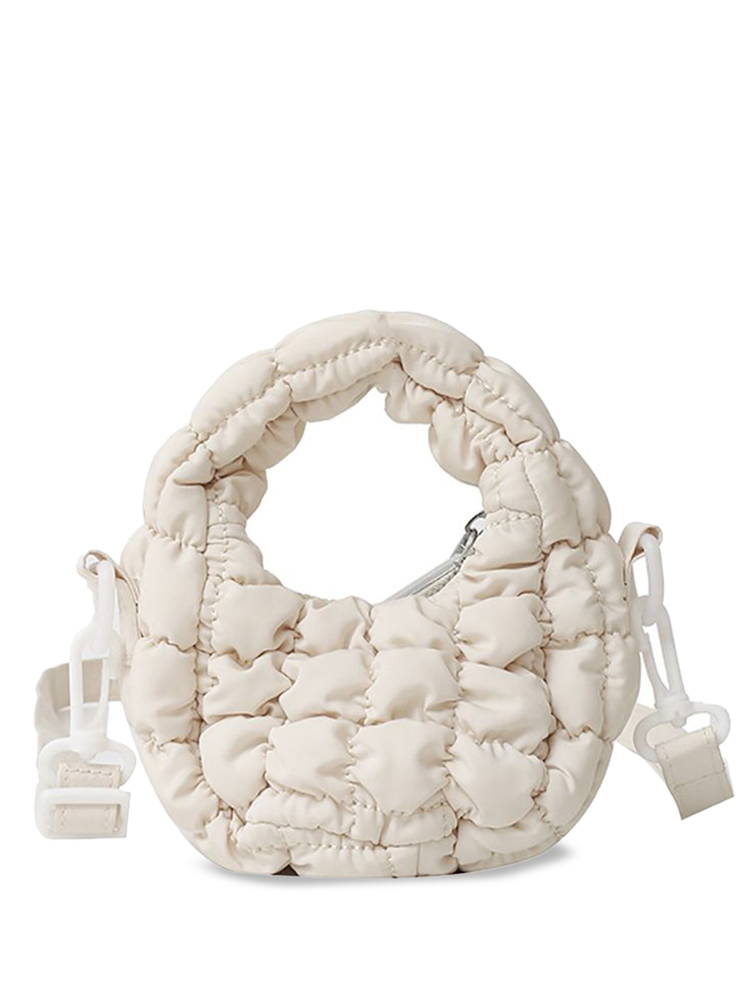 

StyleCast x Revolte Half Moon Hobo Bag, White