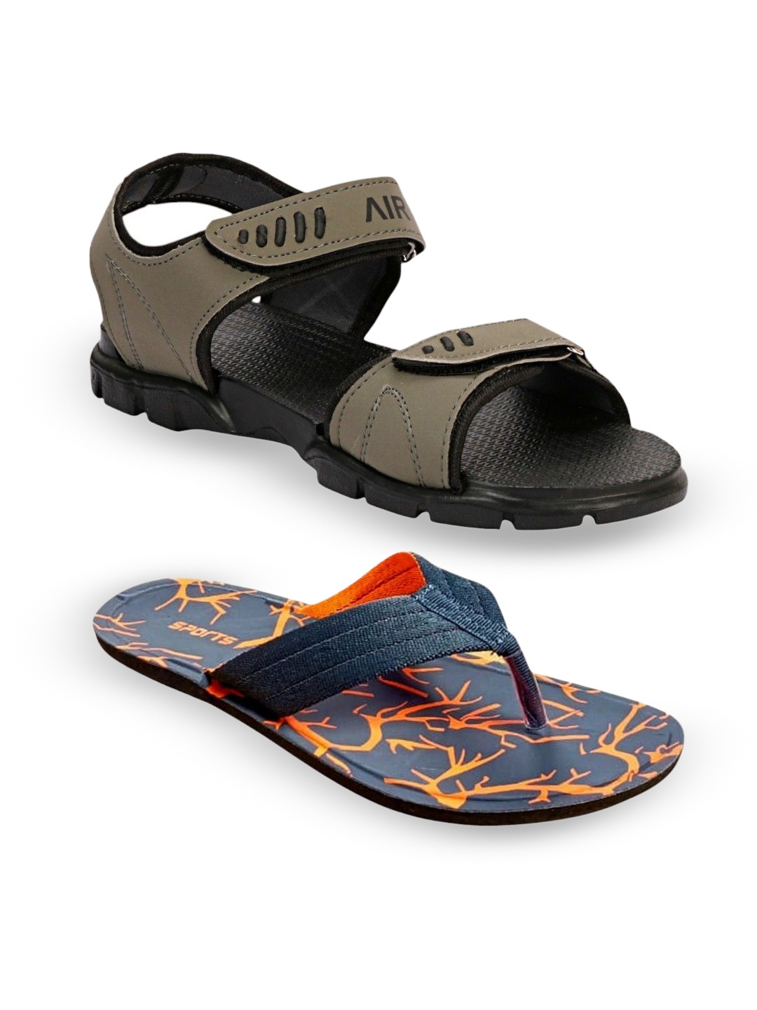 

ORVAX Men Comfort Sandals, Grey