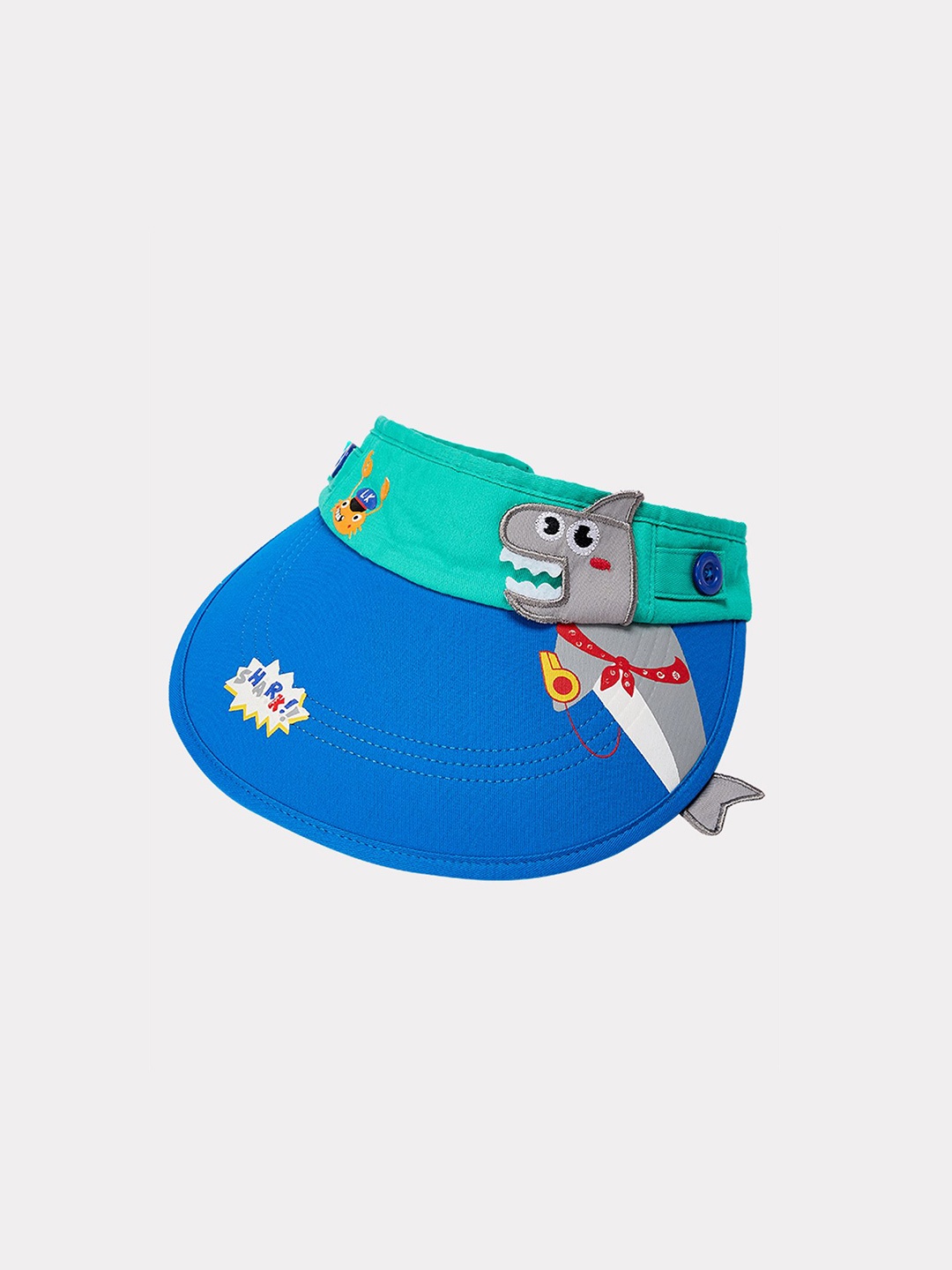 

Little Surprise Box LLP Unisex Kids Printed Visor Cap, Blue
