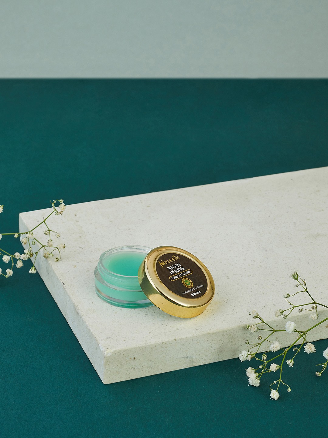 

fabessential Gentle & Soothing Dew Kiwi Lip Butter For All Skin Types - 5 g, Blue