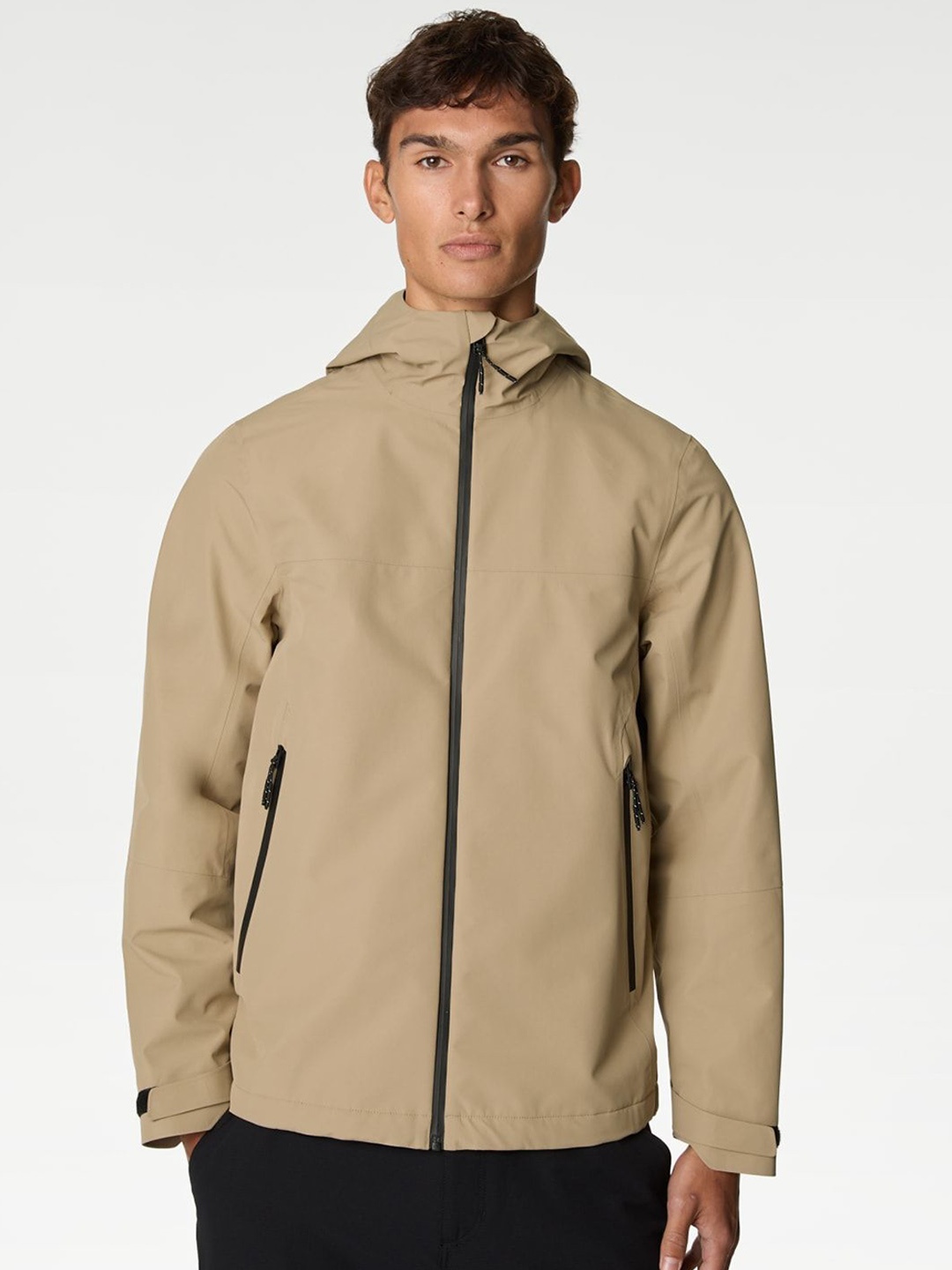 

Marks & Spencer Men Polyester Water Resistant Sporty Jacket, Grey