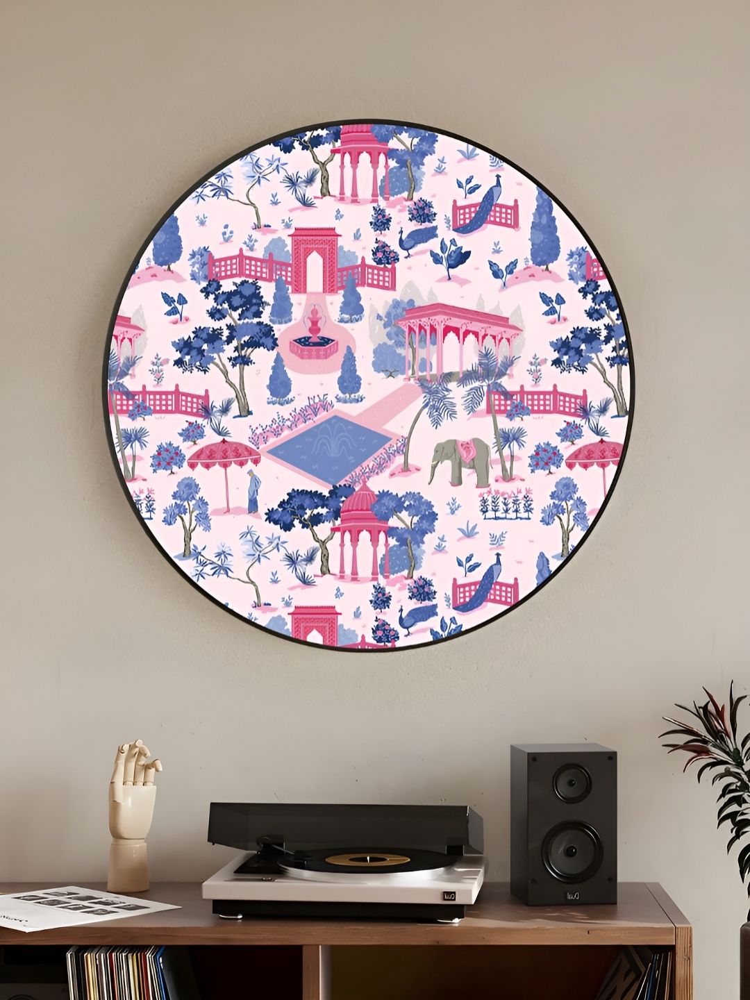 

Myntra Elegant Homes Blue & Pink 1 Piece Wood Other Wall Paintings