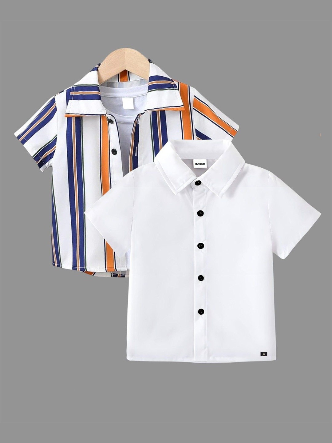 

BAESD Boys Classic Opaque Formal Shirt, White