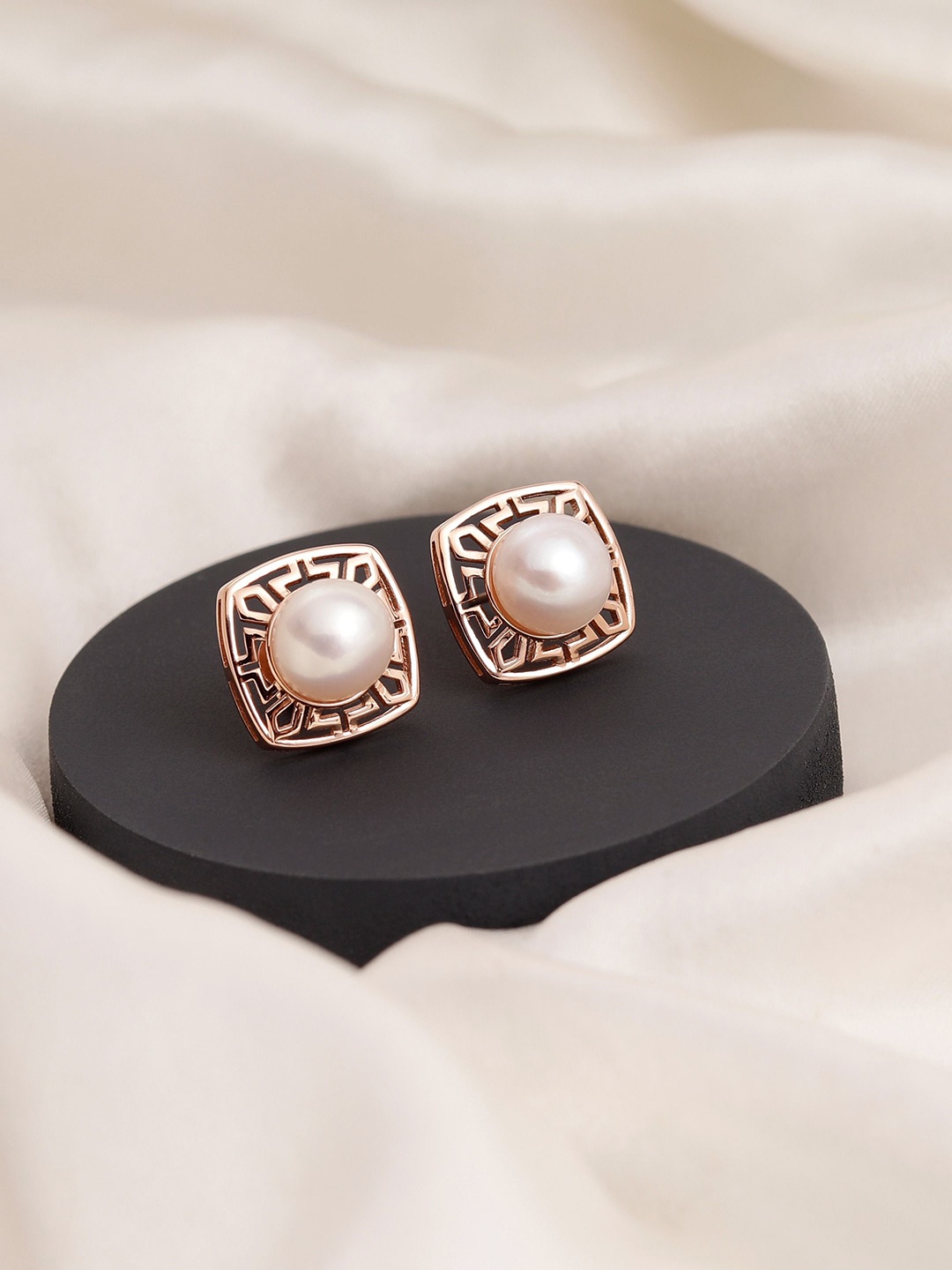 

DIAVO Contemporary Studs Earrings, Copper