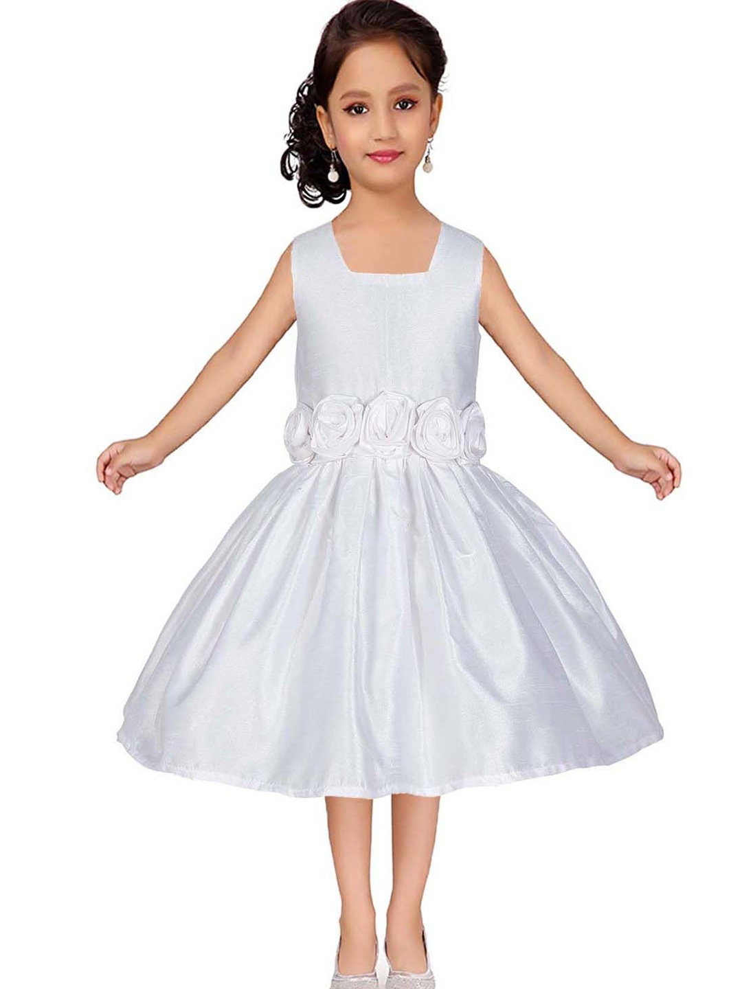 

Wow Princess Satin A-Line Dress, White