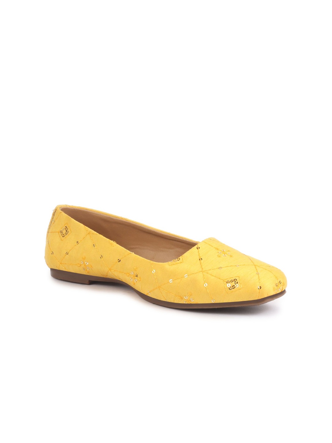 

FAUSTO Women Mojaris, Yellow