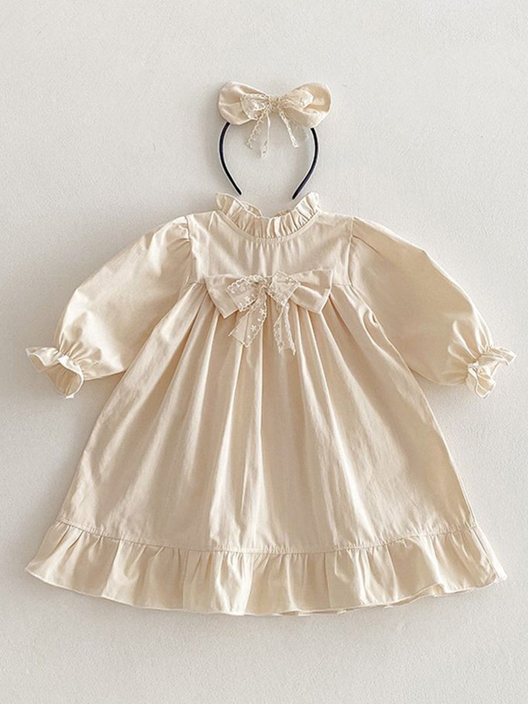 

LULU & SKY A-Line Dress, Beige
